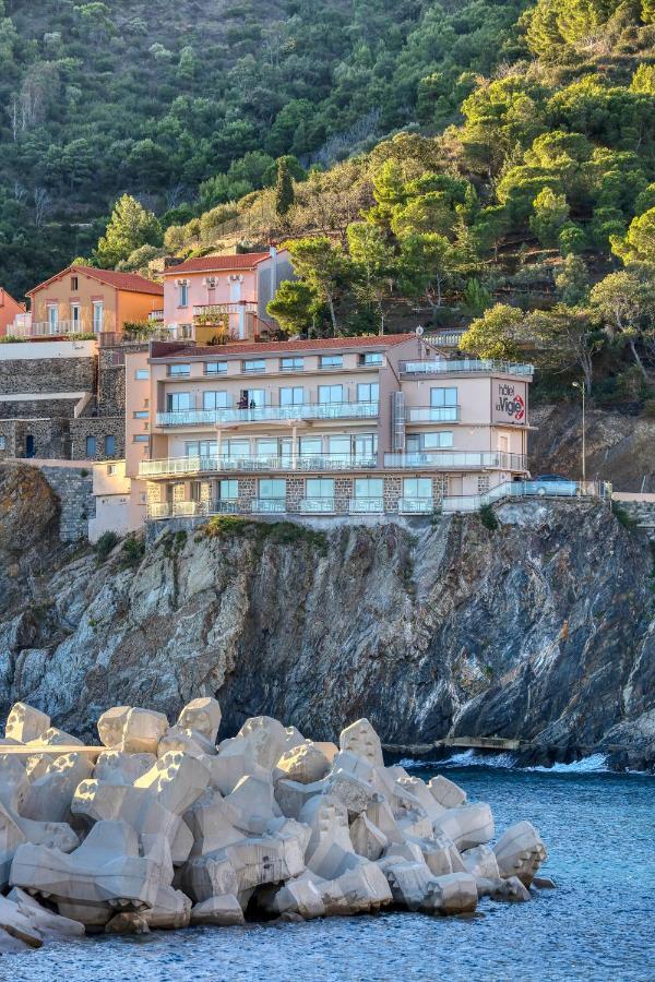 Hotel La Vigie - Face A La Mer Cerbère Exterior foto