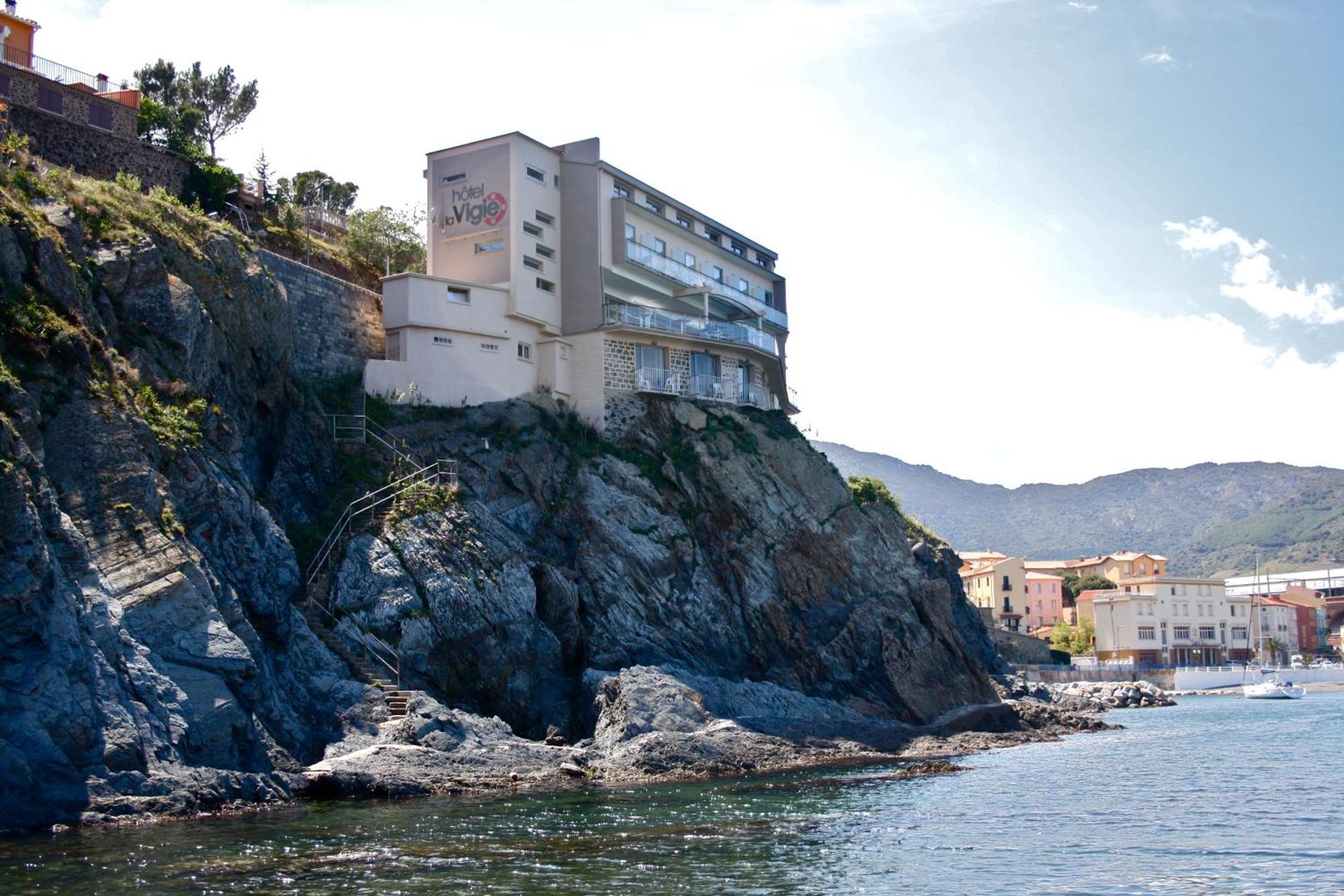 Hotel La Vigie - Face A La Mer Cerbère Exterior foto